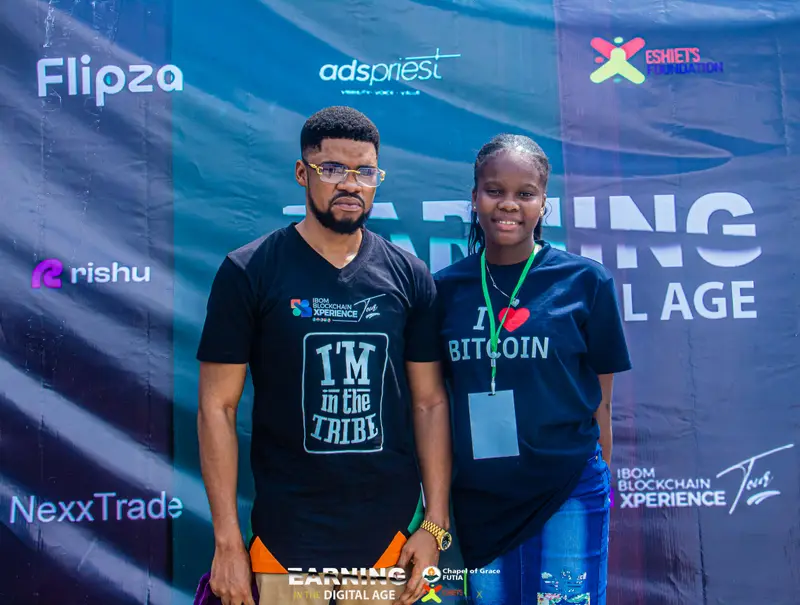 Two EITDA participants standing together after a session